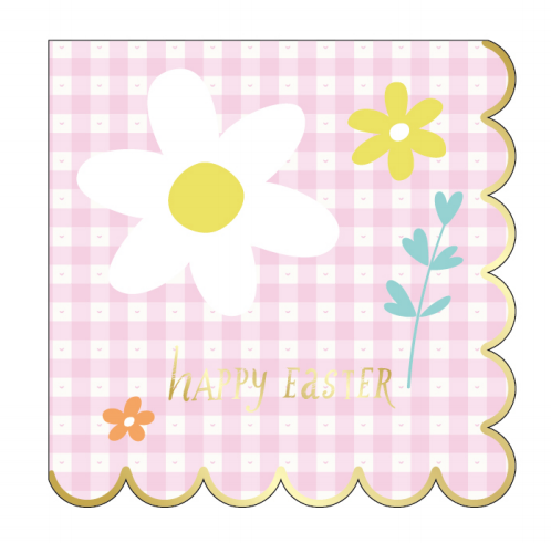 Easter Bunny Flower Macaron Disposable Eco Paper Napkin EASA0001